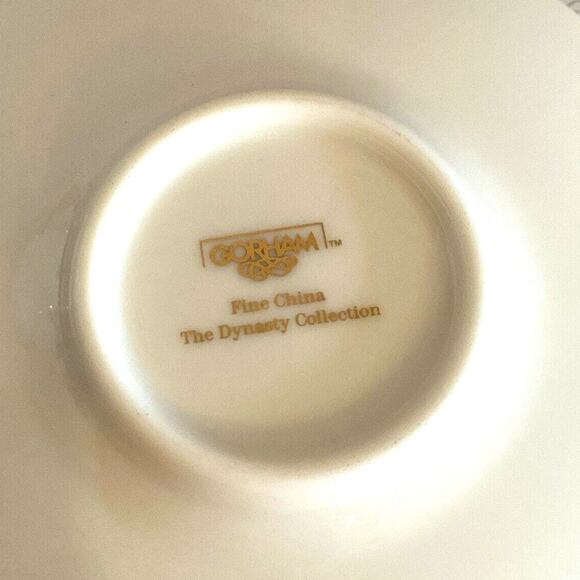 Vintage Gorham Porcelain Tea Cup & Saucer Set Demi - Picture 7 of 7